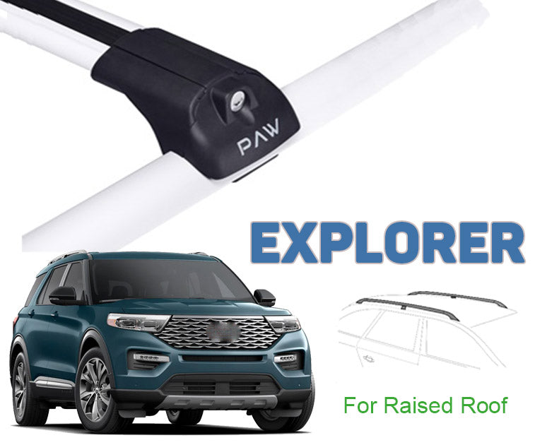 Ford Explorer Roof Rack Cross Bars Color BLACK 2020 Ford Explorer Roof Rack Cross Bars Color BLACK 2020
